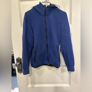 UNIQLO men’s blue zip up sweater size Small good condition